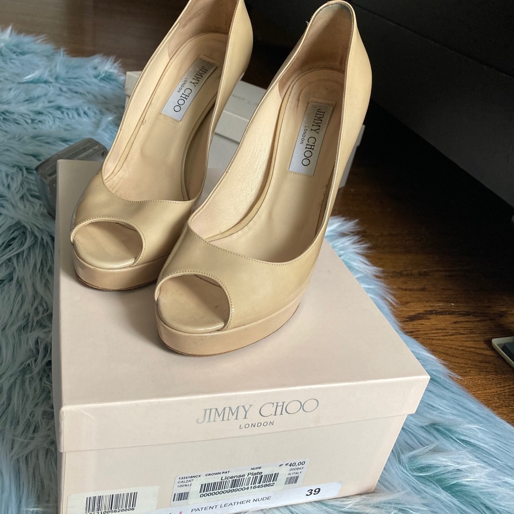 patent leather jimmy Choo pumps
